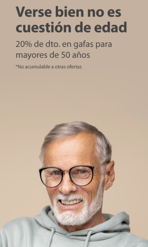 20% de descuento en gafas para mayores de 50 años